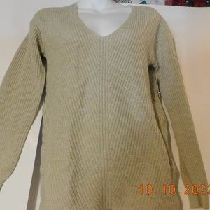 BP. Nordstrom Women's V Neck XXS Beige Long Sleeve Sweater Cosy Cute